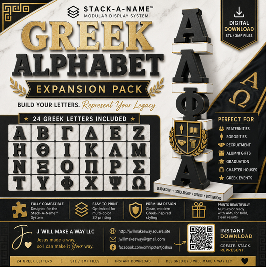Stack-A-Name Greek Life Bundle (Digital File Only)