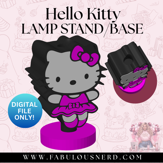 Hello Kitty Lamp Base (Digital File Only)