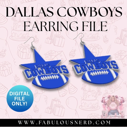 Dallas Cowboys Earrings (Digital File Only)