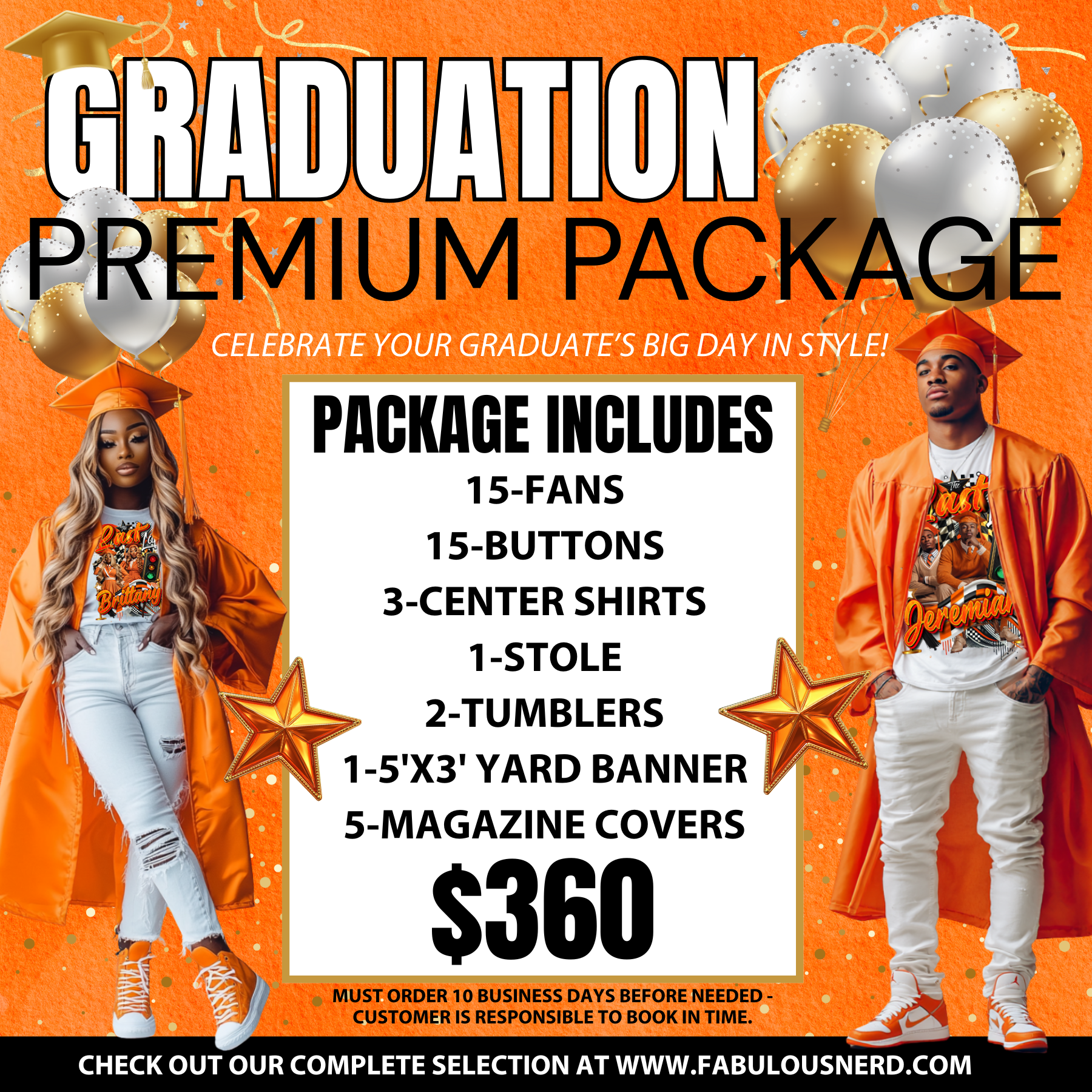 Graduation Package Design Premium Graduation Bundle Package – FABULOUS NERD - CREATIVE CUSTOM DESIGNS