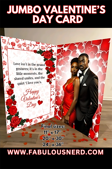 Glam Before the Aisle" Jumbo Valentine's Day Card (Copy)