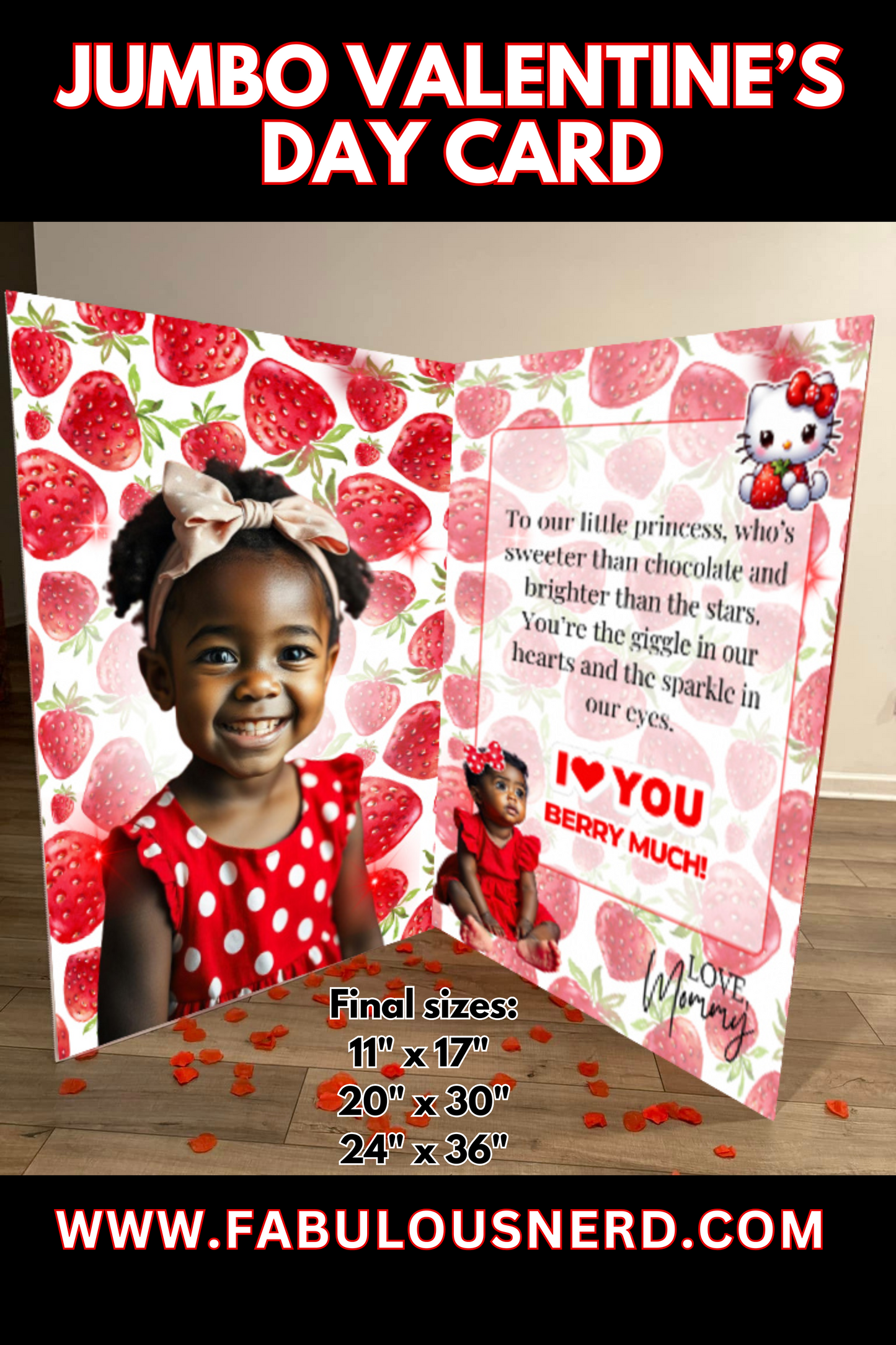 "I Love You Berry Much" Jumbo Valentine's Day Card