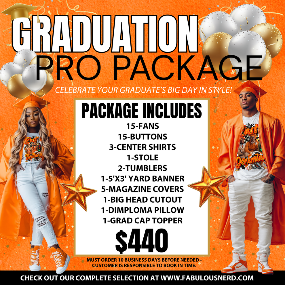Pro Graduation Bundle Package – FABULOUS NERD - CREATIVE CUSTOM DESIGNS