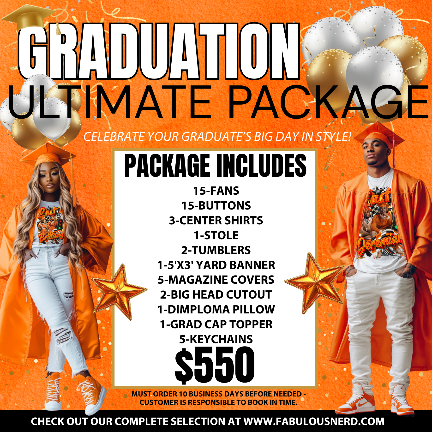 Graduation Package Design Ultimate Graduation Bundle Package – FABULOUS NERD - CREATIVE CUSTOM ...