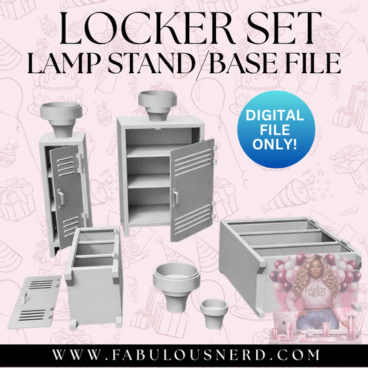Locker Set Lamp Base (Digital File Only)