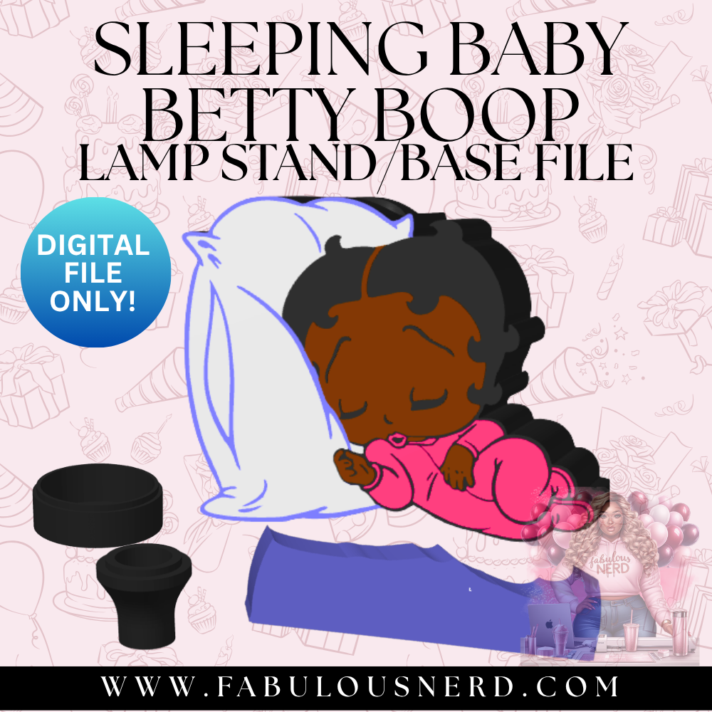 Sleeping Baby Betty Boop Lamp Base (Digital File Only)
