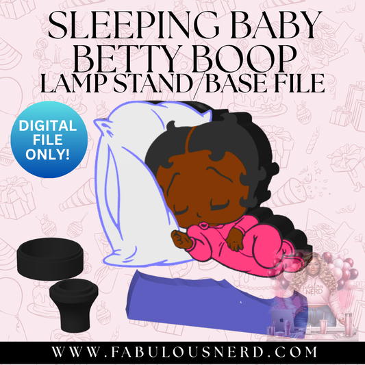 Sleeping Baby Betty Boop Lamp Base (Digital File Only)