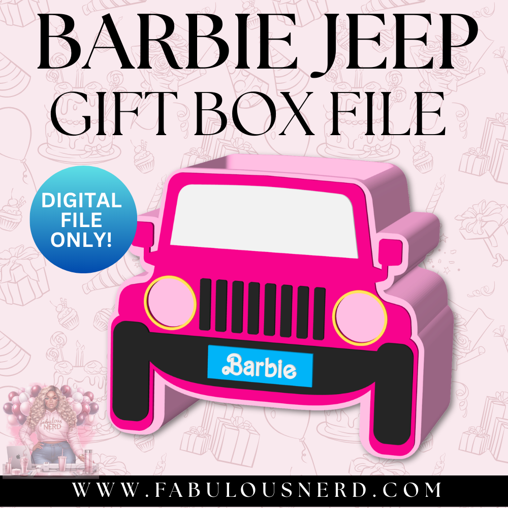 Barbie Jeep Gift Box (Digital File Only)