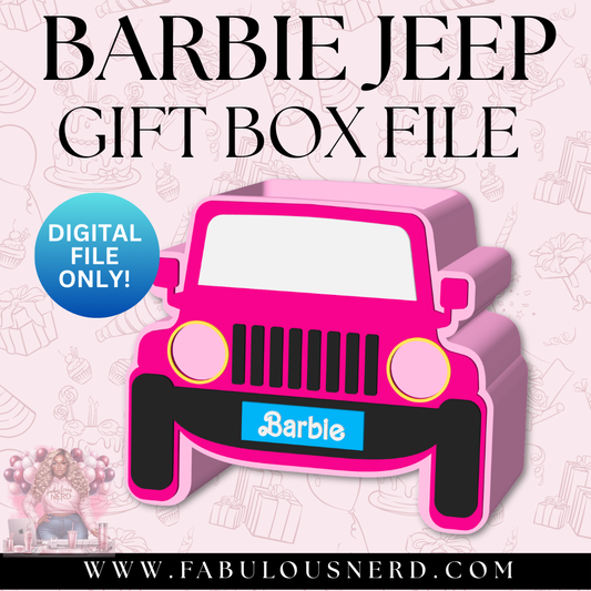 Barbie Jeep Gift Box (Digital File Only)