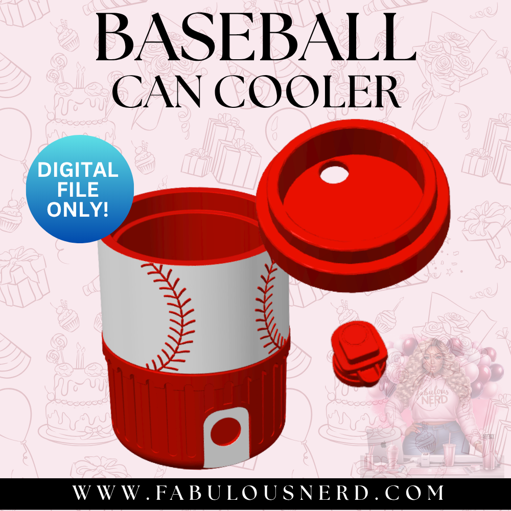 Baseball Can Cooler (Digital File Only)