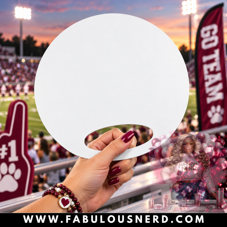 Blank Hype Fan/Hand Fan