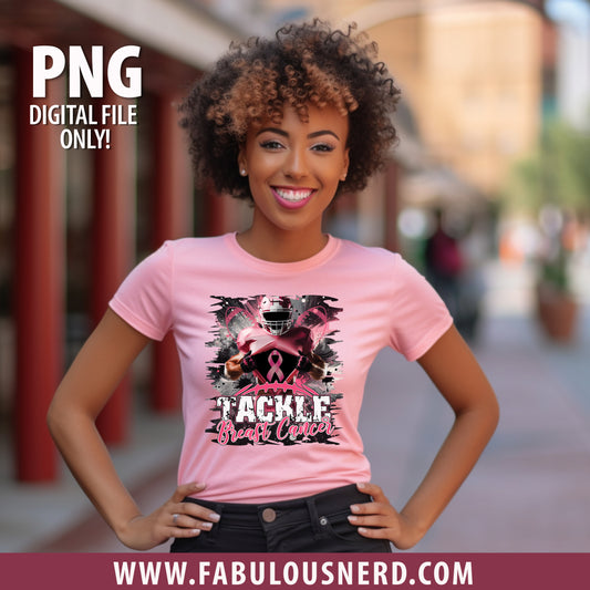 Tackle Breast Cancer Design, Digital File (PNG Only)