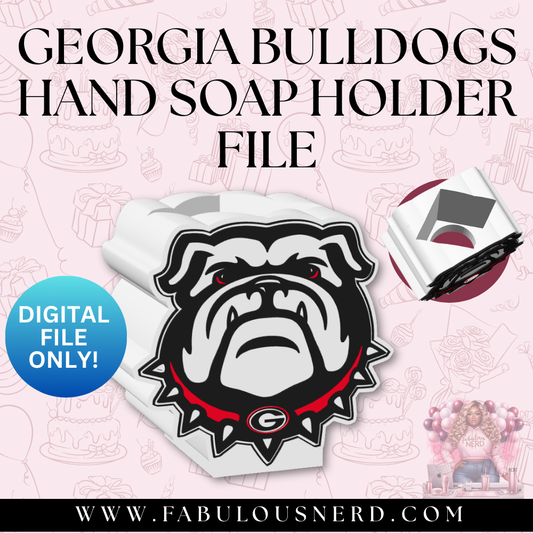 Georgia Bulldogs Hand Soap Holder 2 (Digital File Only)
