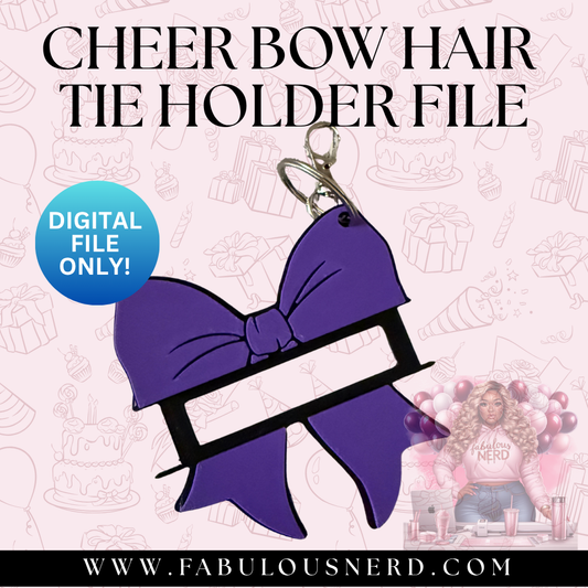 Cheer Bow Hair Tie Bundle File (Digital File Only)