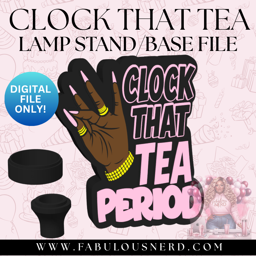Clock That Tea Lamp Base (Digital File Only)