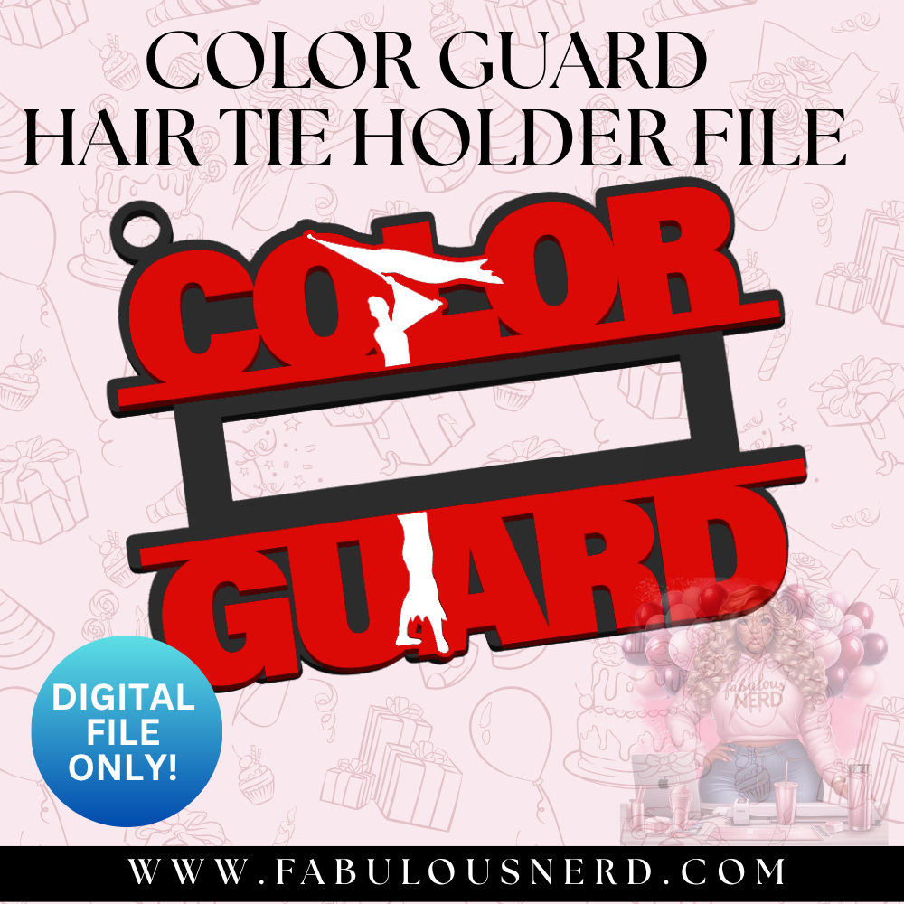 Color Guard Hair Tie Bundle File (Digital File Only)