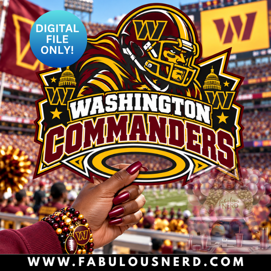 Washington Commanders Hype Fan (Digital File Only)