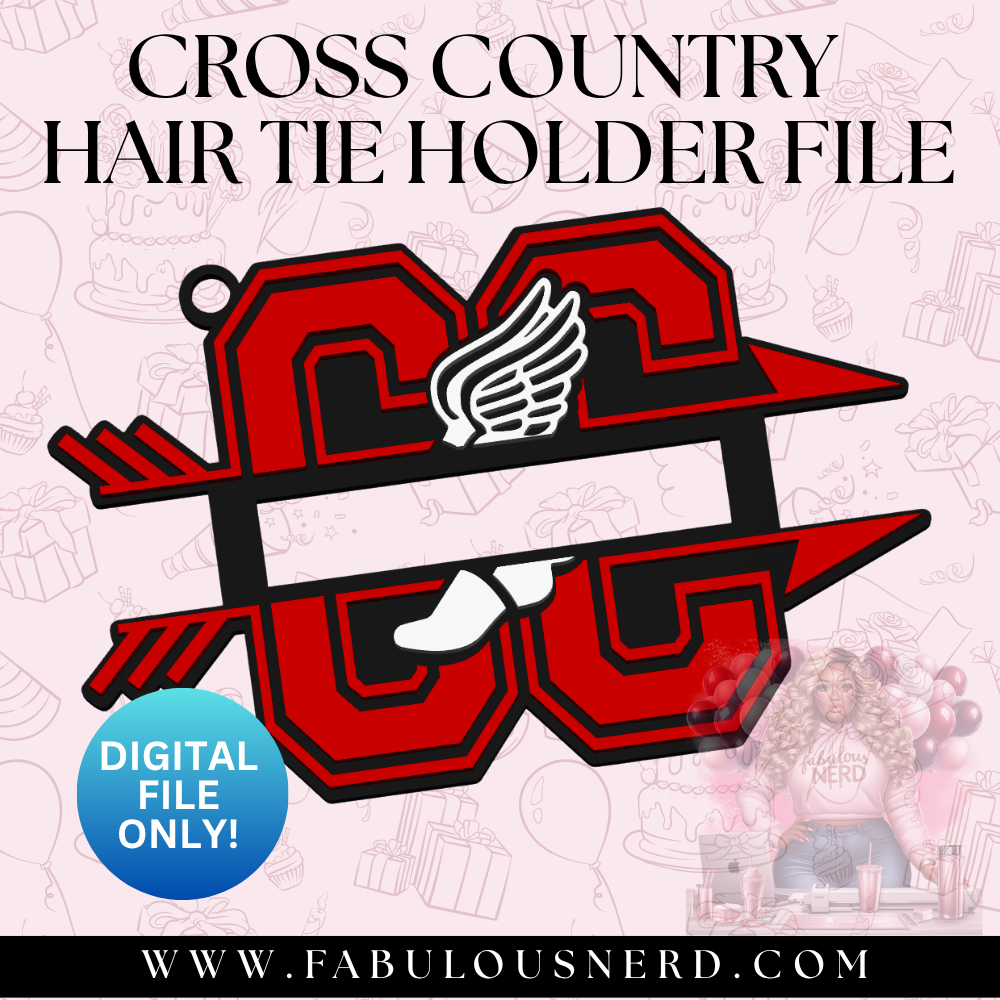 Cross Country Hair Tie Bundle File (Digital File Only)