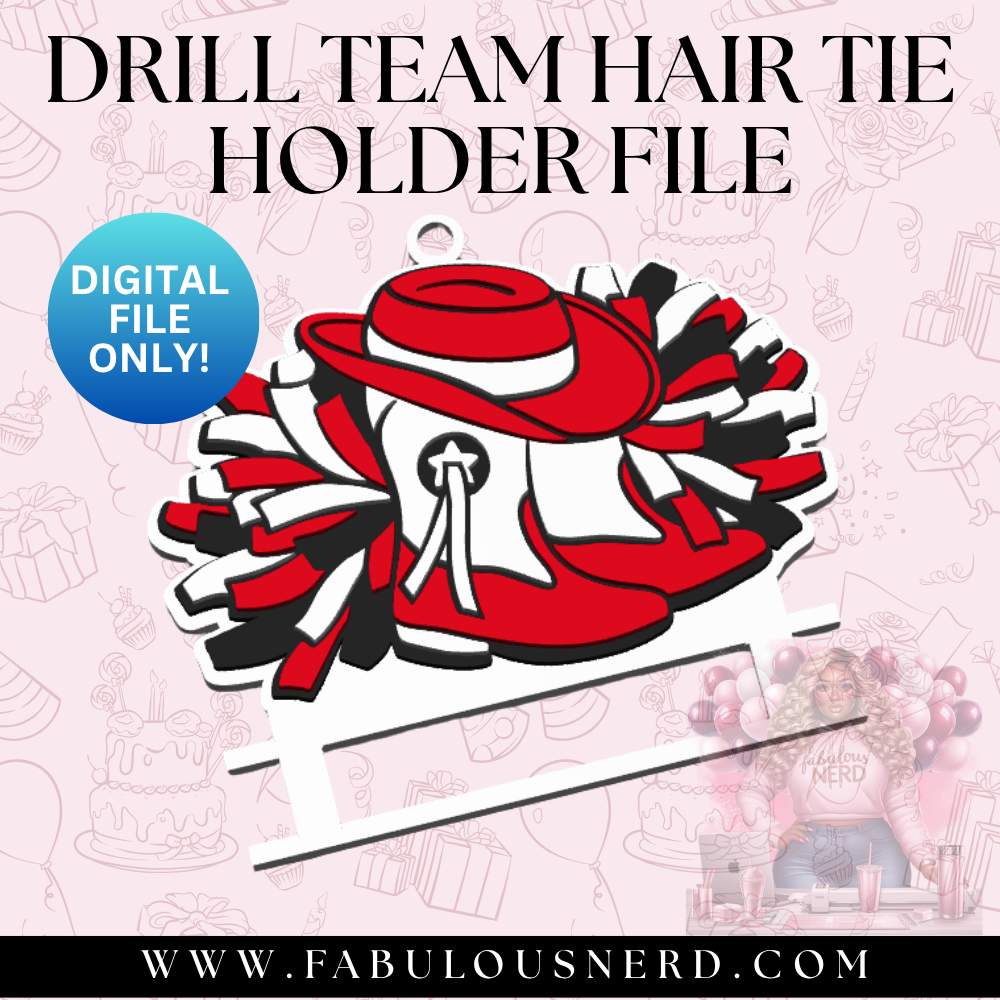 Drill Team Hair Tie Bundle File (Digital File Only)