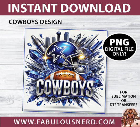 Dallas Cowboys Football Design (PNG Only)