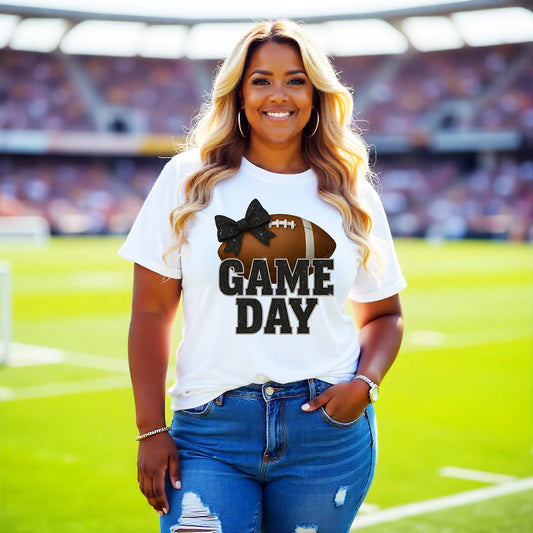 Football Game Day PNG (Black)