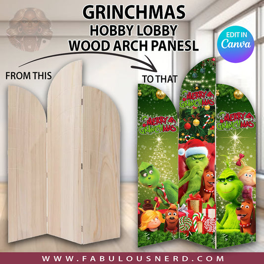 Grinchmas Hobby Lobby Wood Panel Design, Back Panel Design (Digital File Only)