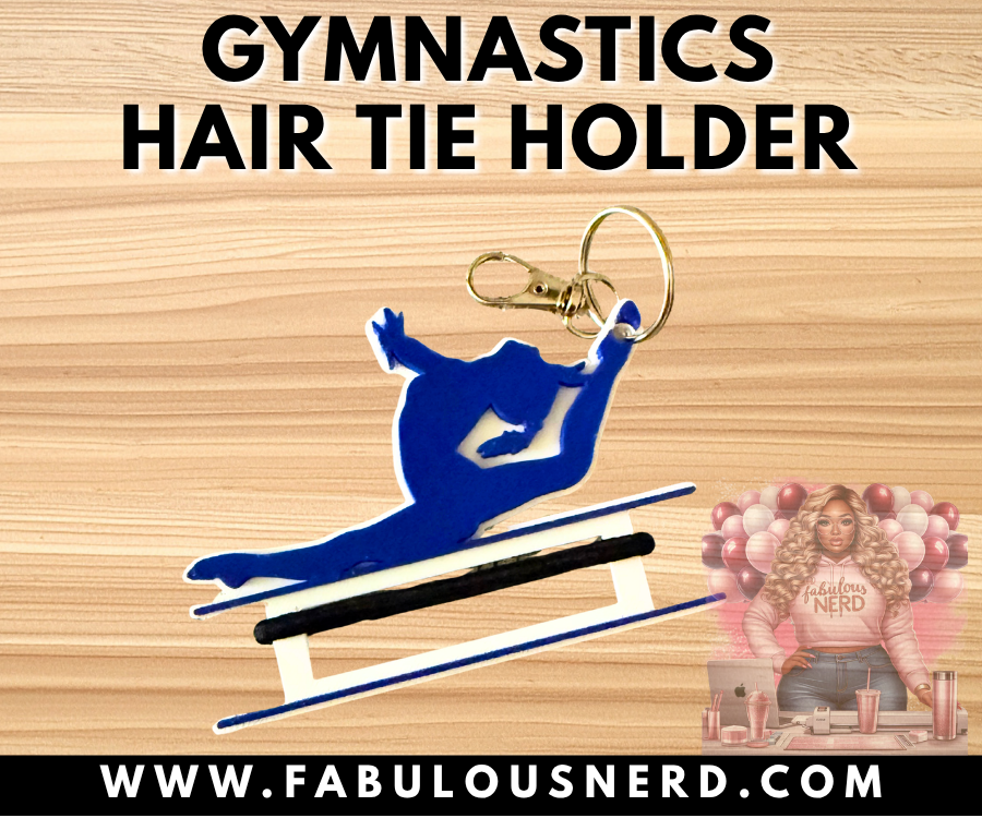 Gymastics Bow Hair Tie Holder (3D Printed)