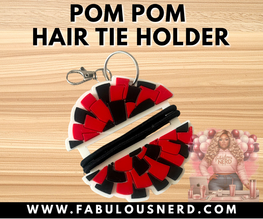 Pom Pom Hair Tie Holder (3D Printed)