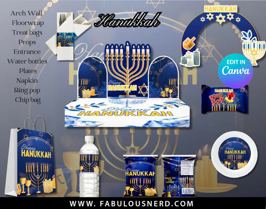 Hanukkah Room Transformation Bundle, Party Decor Bundle