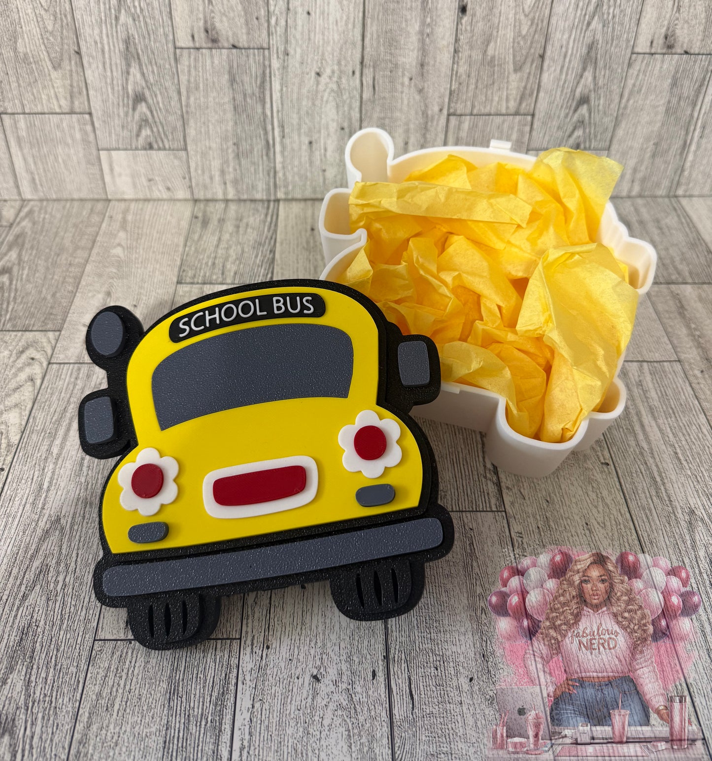 3D Printed School Bus Gift Box