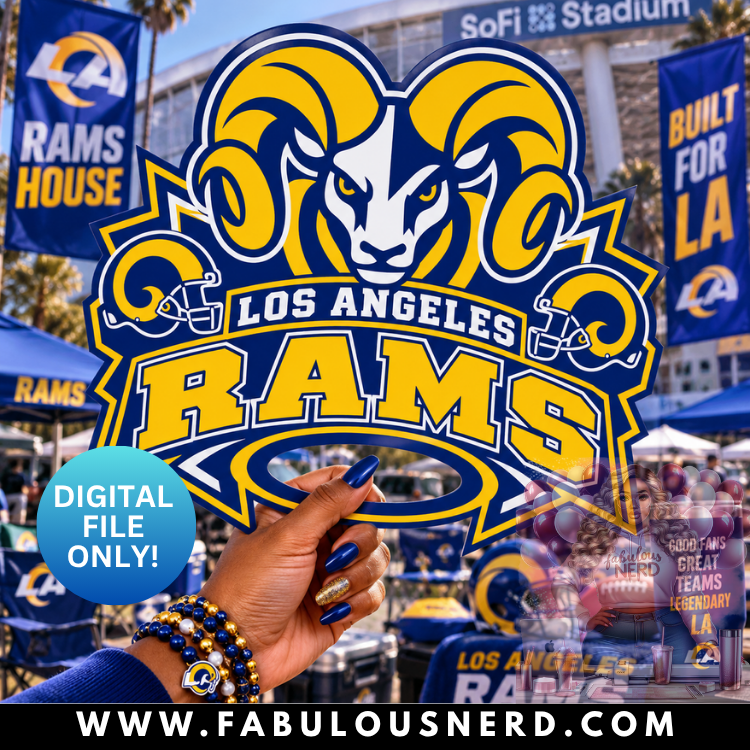 Los Angeles Rams Hype Fan (Digital File Only)
