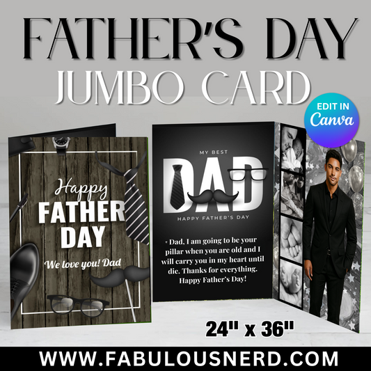 Legacy & Love Father's Day Jumbo Card - Digital File Only