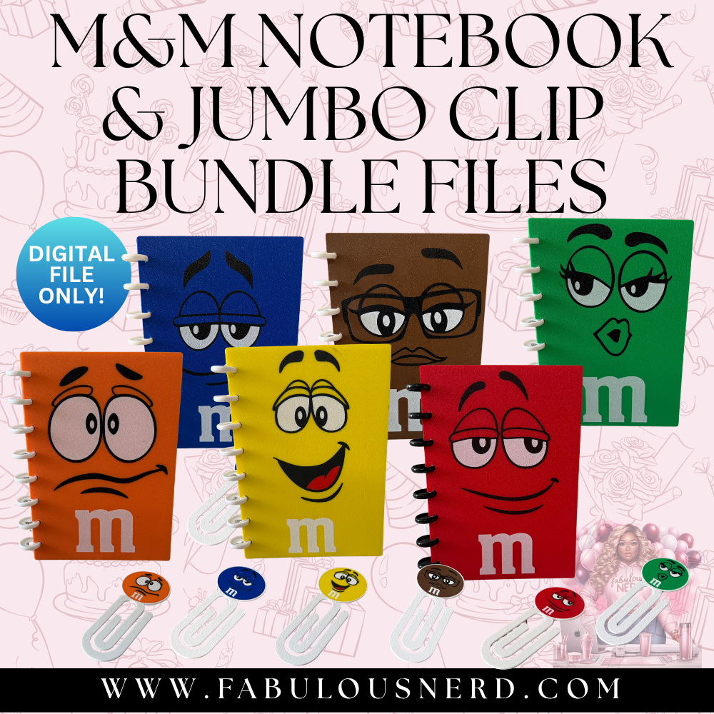 M&M Notebook & Jumbo Clip Bundle Files (Digital File Only)