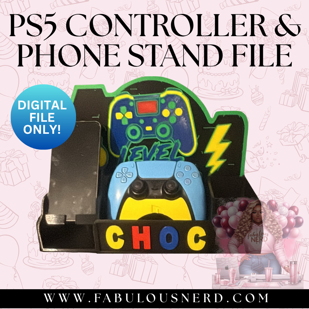 PS5 Controller and Phone Stand (Digital File Only)