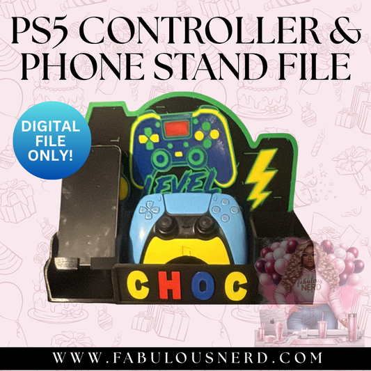 PS5 Controller and Phone Stand (Digital File Only)