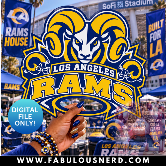Los Angeles Rams Hype Fan (Digital File Only)
