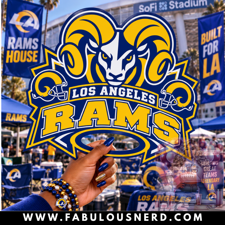 Los Angeles Rams Hype Fan/Hand Fan