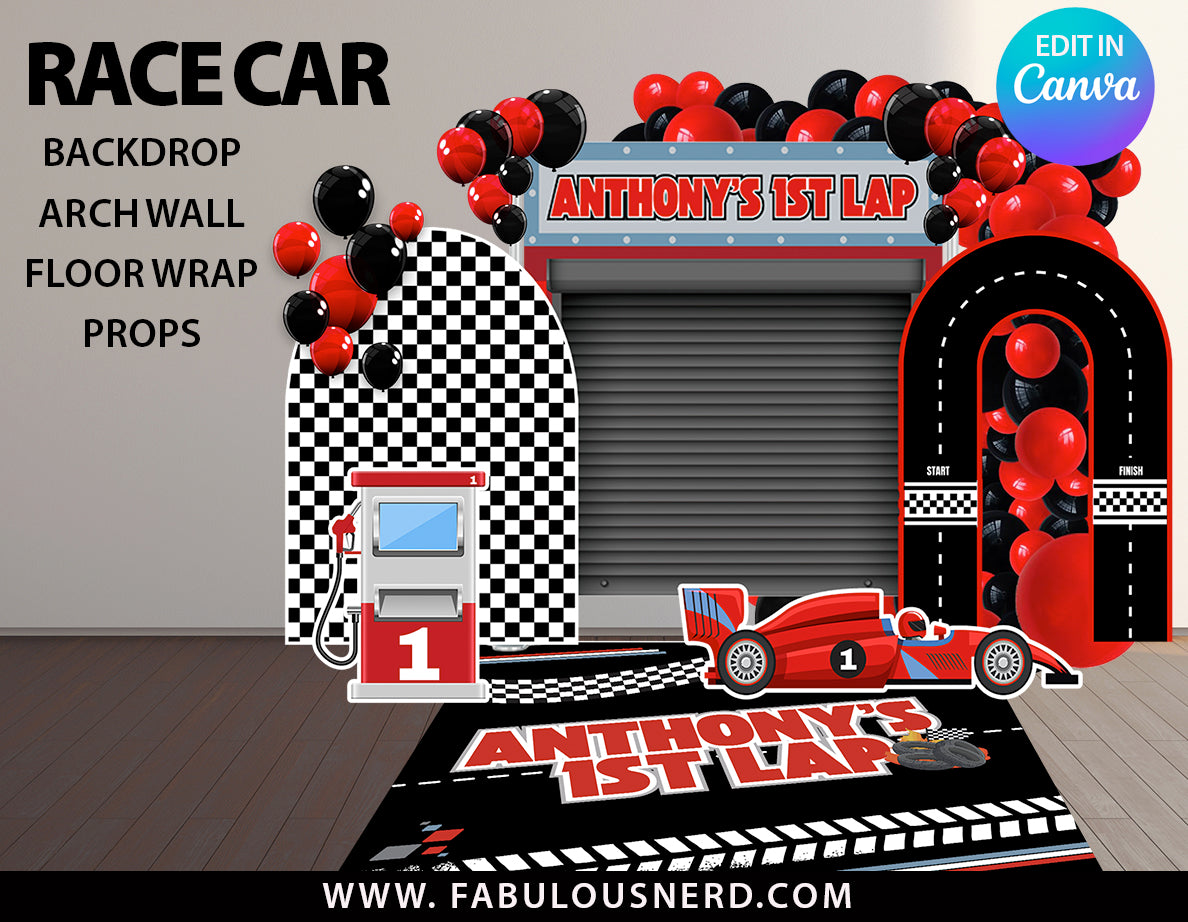 Race Car Party Room Bundle, Party Decor Bundle – FABULOUS NERD ...