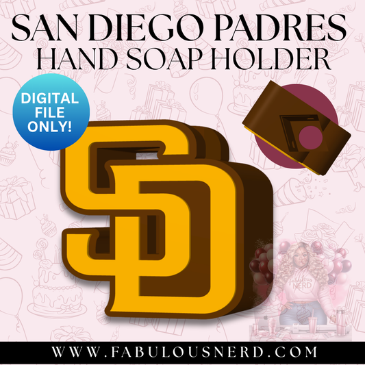 San Diego Padres Hand Soap Holder (Digital File Only)