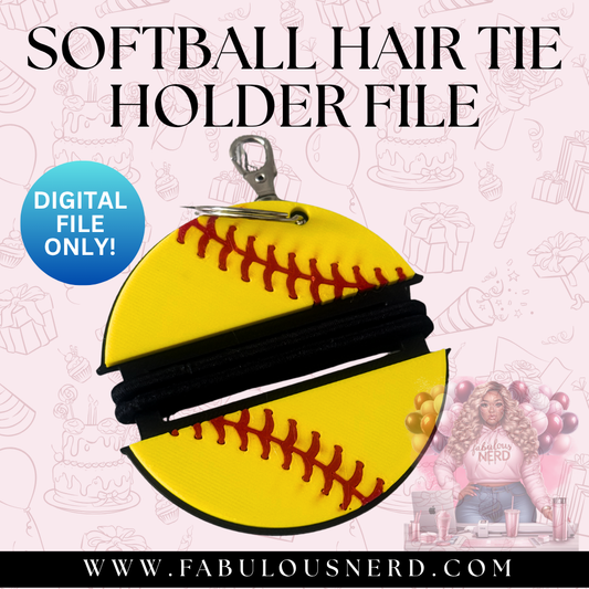Softball Hair Tie Bundle File (Digital File Only)