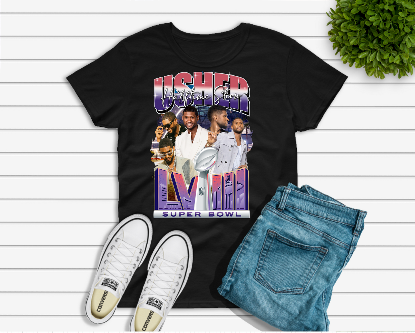 Usher Halftime Show 2024 T-Shirt Design (PNG)