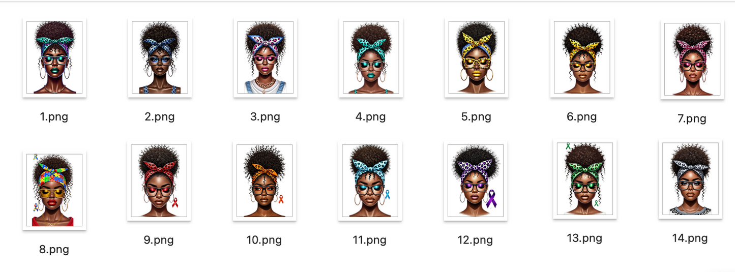 Messy Bun Girls Bundle (Full Face)