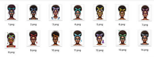 Messy Bun Girls Bundle (Full Face)