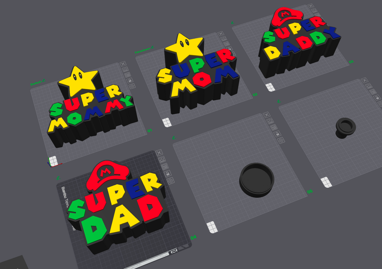 Super Parents Lamp Base Collection (Digital File Only)