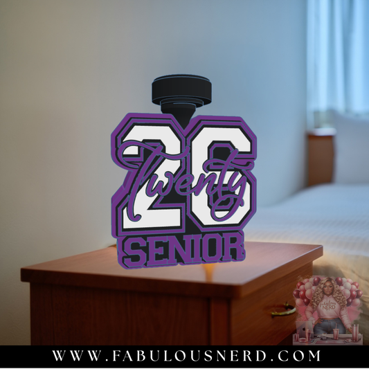 Personalized Graduation Lamp Base and Photot Lamp Shade