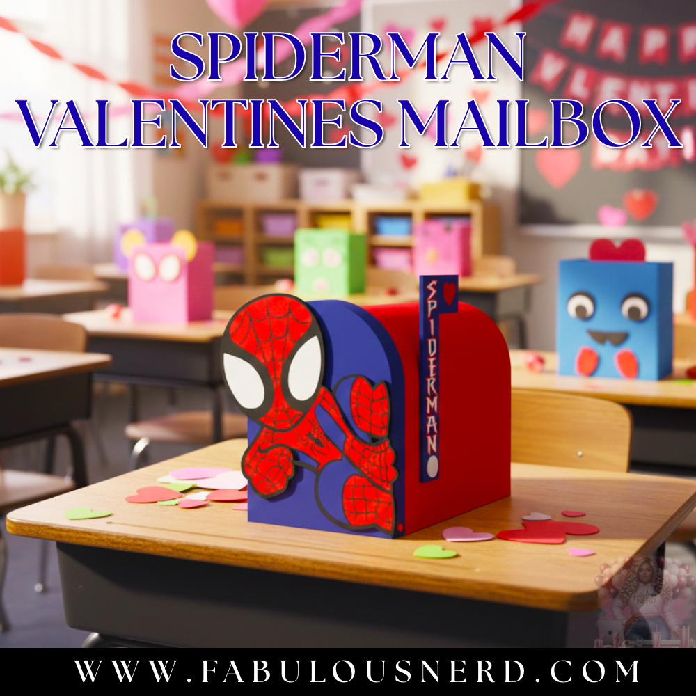 Spidermane Valentine 3D Mailbox (3D Printed)