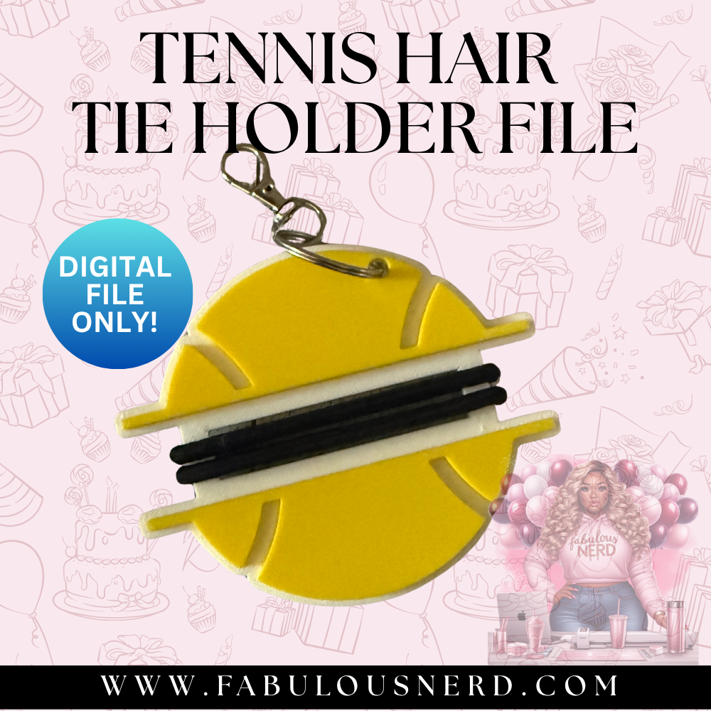 Tennis Hair Tie Bundle File (Digital File Only)