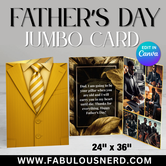 The Man. The Myth. The Mentor. Father's Day Jumbo Card - Digital File Only