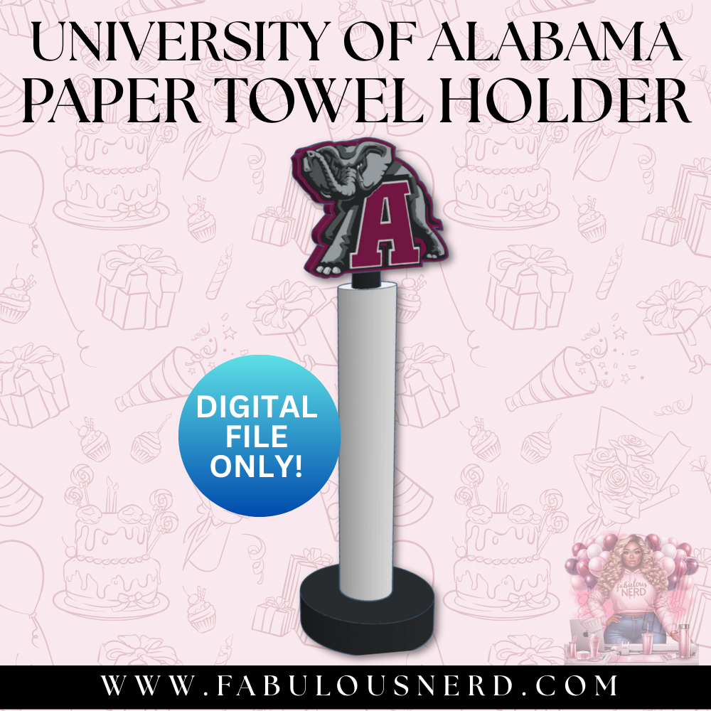 University of Alabama Paper Towel Holder (Digital File Only)