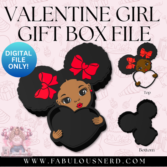 Valentine Girl Gift Box (Digital File Only)